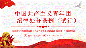 中国共产主义青年团纪律处分条例（试行）.pptx